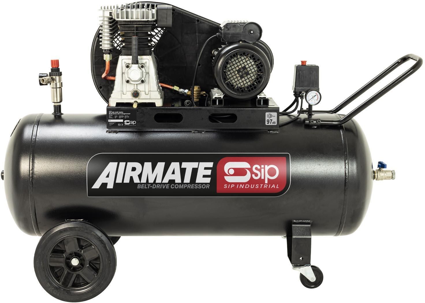 Sip 06476 Bd 3Hp 150Ltr Belt Drive Compressor - Image 1