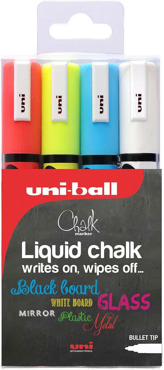 Uni-Ball ChalkGlass PWE-5M Metallic 4 pc(s) - Image 1