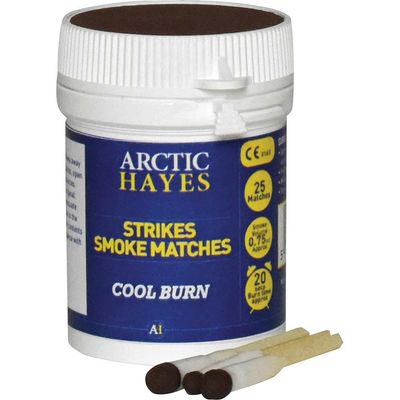 Arctic Hayes 333000 ftStrikesft Smoke Matches (Tub 25)