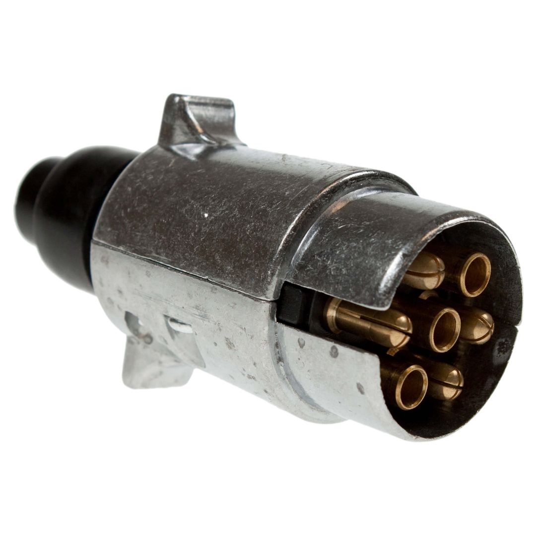 Maypole 12V 12N 7 Pin Aluminium Caravan & Trailer Plug - Image 1