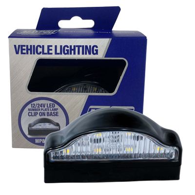 Maypole 10-30V LED Number Plate Lamp with Clip-In Base