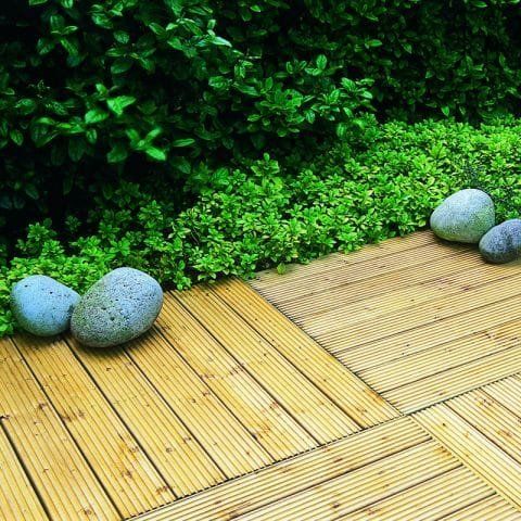 90cm Forest Patio Deck Tile Pack of 4 - Image 1
