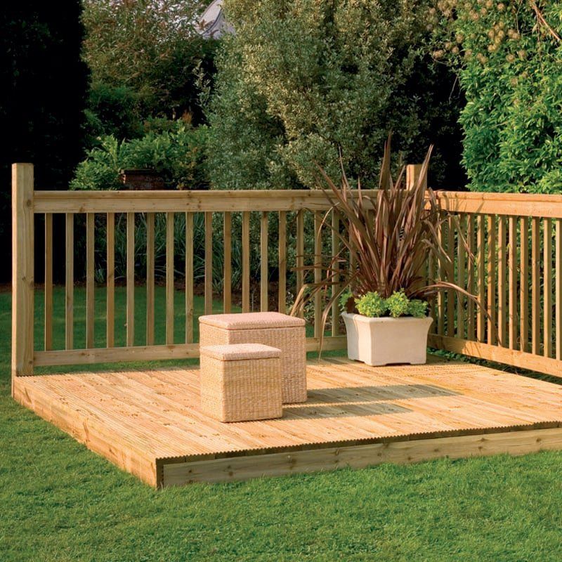 8' x 8' (2.44x2.44m) Forest Patio Deck Kit - Image 1