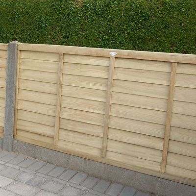 Forest 6' x 3' Pressure Treated Lap Fence Panel (1.83m x 0.91m) - Thumbnail 3