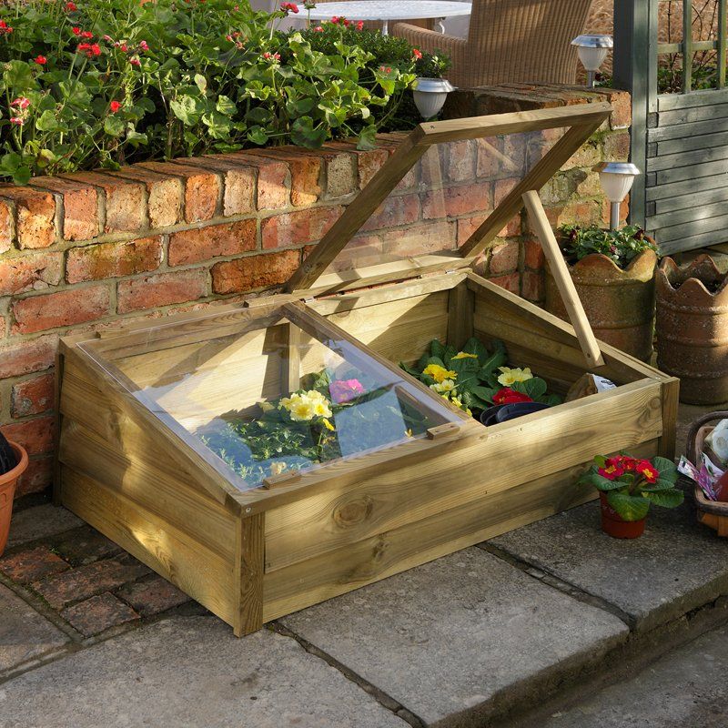 3'7 x 2'1 Forest Large Wooden Cold Frame (1.09m x 0.63m) - Image 1