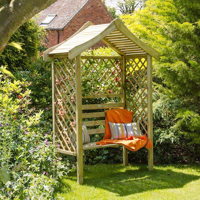 Forest Pressure Treated Parisienne Arbour - Image 1