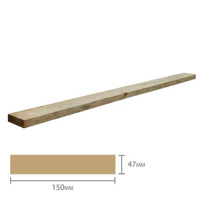 Forest Deck Joist (47mm x 150mm x 2400mm) Pack of 5 - Thumbnail 2