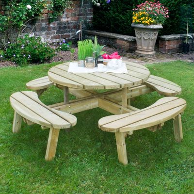 Circular Picnic Table Pressure Treated 2060 x 720 x 2060mm