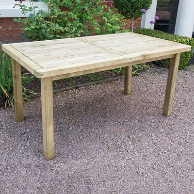 Forest Rosedene Wooden Garden Table 5' x 3' (1.5m x 0.9m)