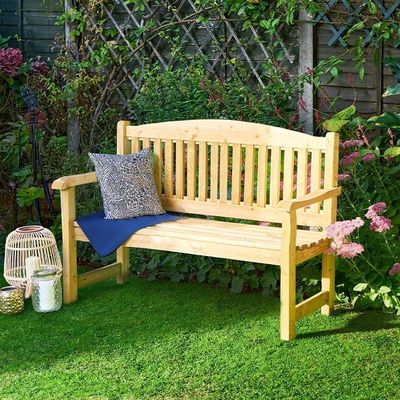 Forest Harvington Wooden Garden Bench 40 x 20 (1.22m x 0.60m)