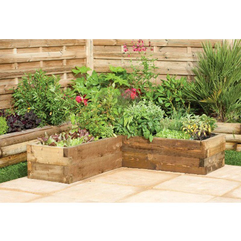Forest Caledonian Corner Raised Bed 4'x4' (1.3x1.3m) - Image 1