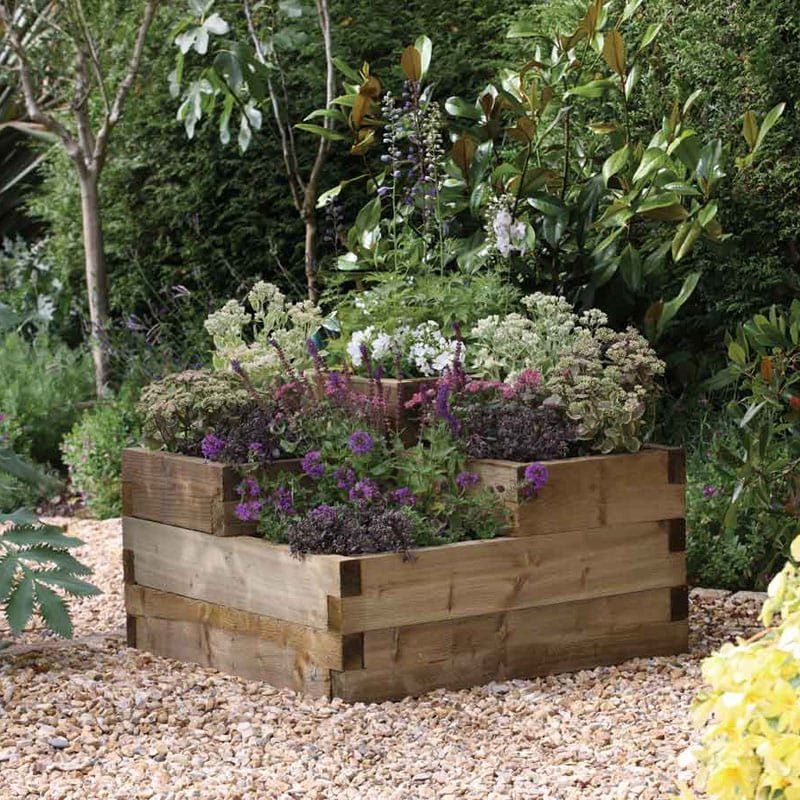 Forest Caledonian Tiered Raised Bed 3'x3' (0.9x0.9m) - Image 1
