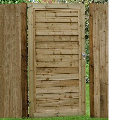 Forest Garden Pressure Treated Square Lap Gate 910mm x 1820mm