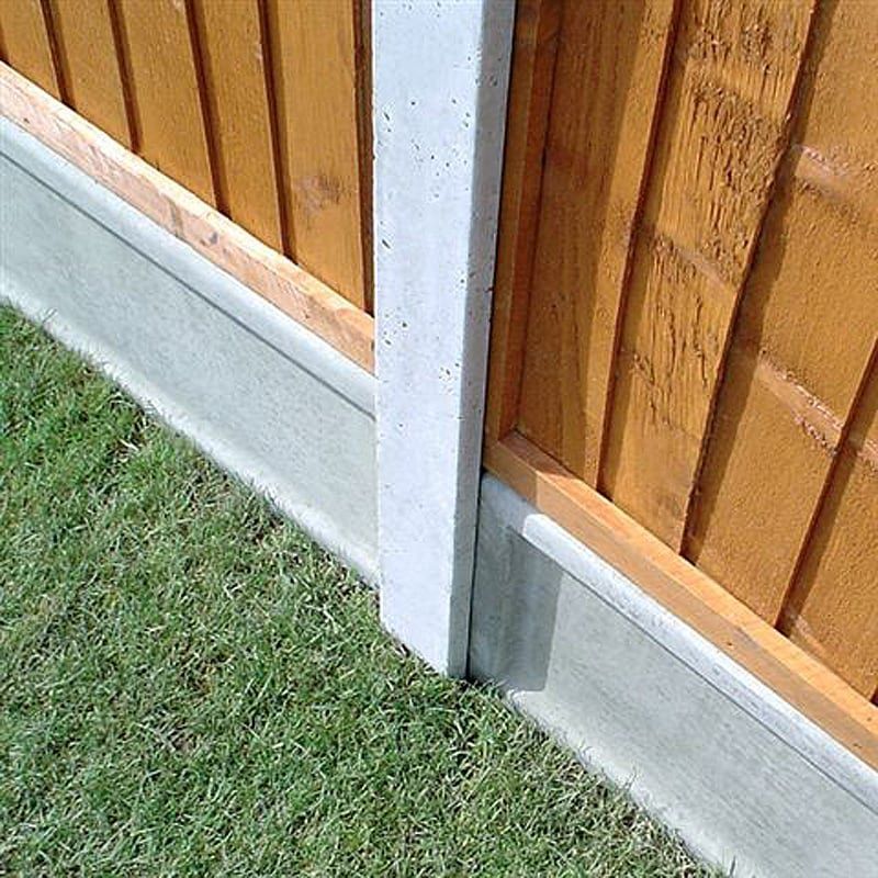 8' x 4" x 3" Forest Lightweight Concrete Fence Post (2440mm x 104mm x 80mm) - Image 1