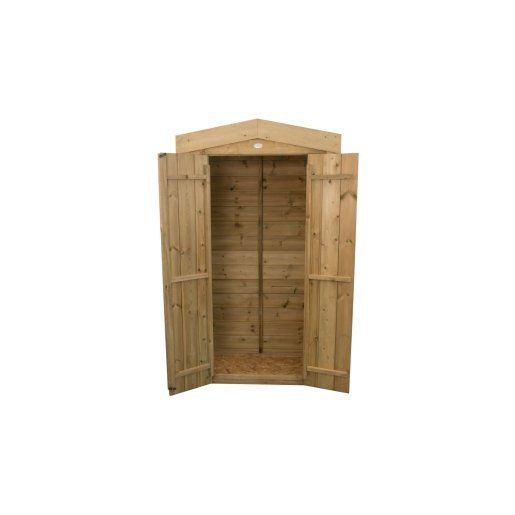 3'7 x 1'8 Forest Shiplap Tall Apex Wooden Garden Storage Tool Store - Outdoor Patio Storage (1.2m x 0.51m) - Image 1