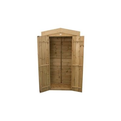 3'7 x 1'8 Forest Shiplap Tall Apex Wooden Garden Storage Tool Store - Outdoor Patio Storage (1.2m x 0.51m)
