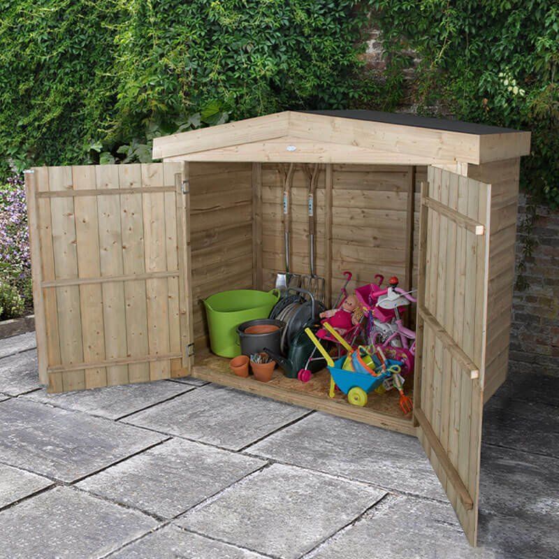Forest Garden Pressure Treated Apex large Garden Storage - Image 1
