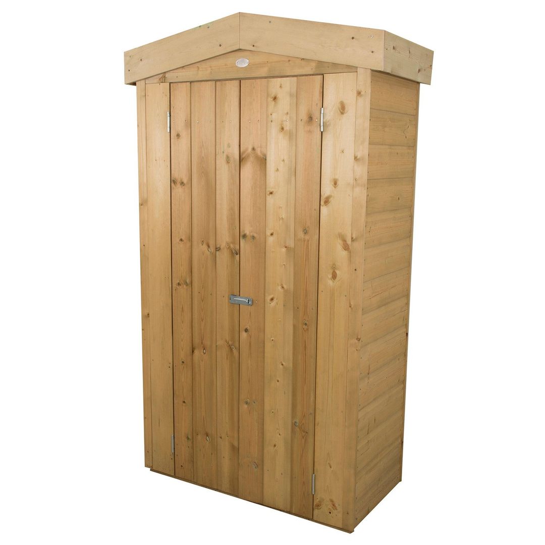 Forest Forest Shiplap Apex Tall Garden Store (Assembled) - Image 1