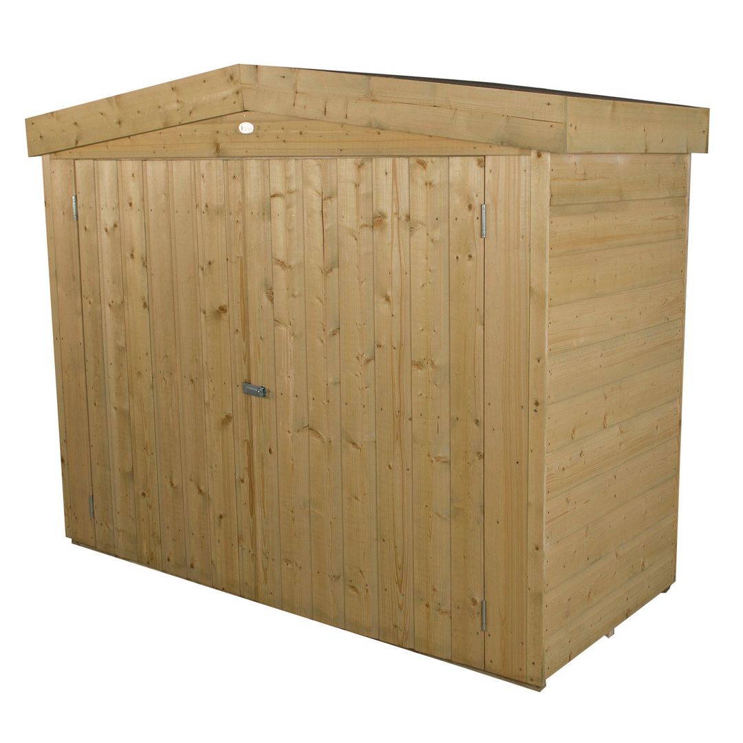 Forest Forest Shiplap Apex Large Outdoor Store (Pressure Treated) (Assembled) - Image 1
