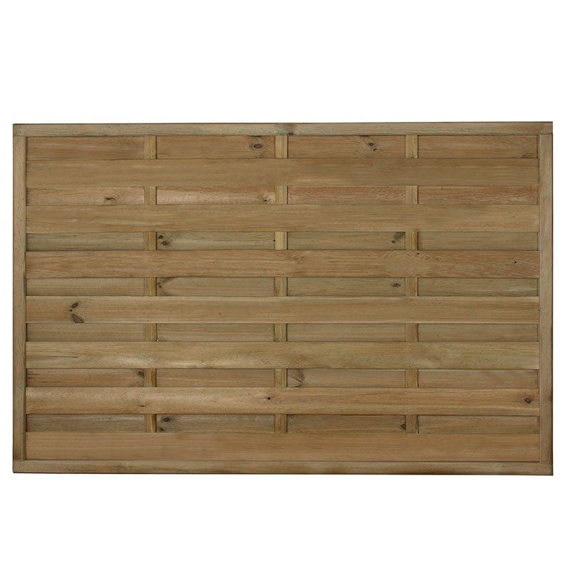 Forest 6' x 4' Europa Plain Pressure Treated Decorative Fence Panel (1.8m x 1.2m) - Image 1