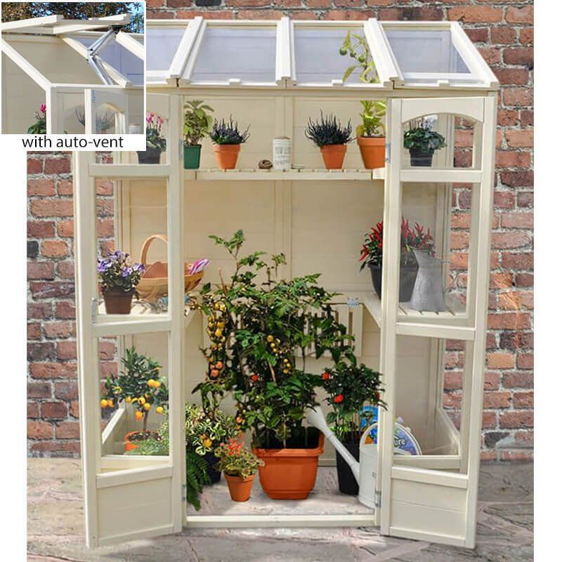 5' x 2' Forest Victorian Tall Wall Greenhouse with Auto Vent (1.47m x 0.72m) - Image 1