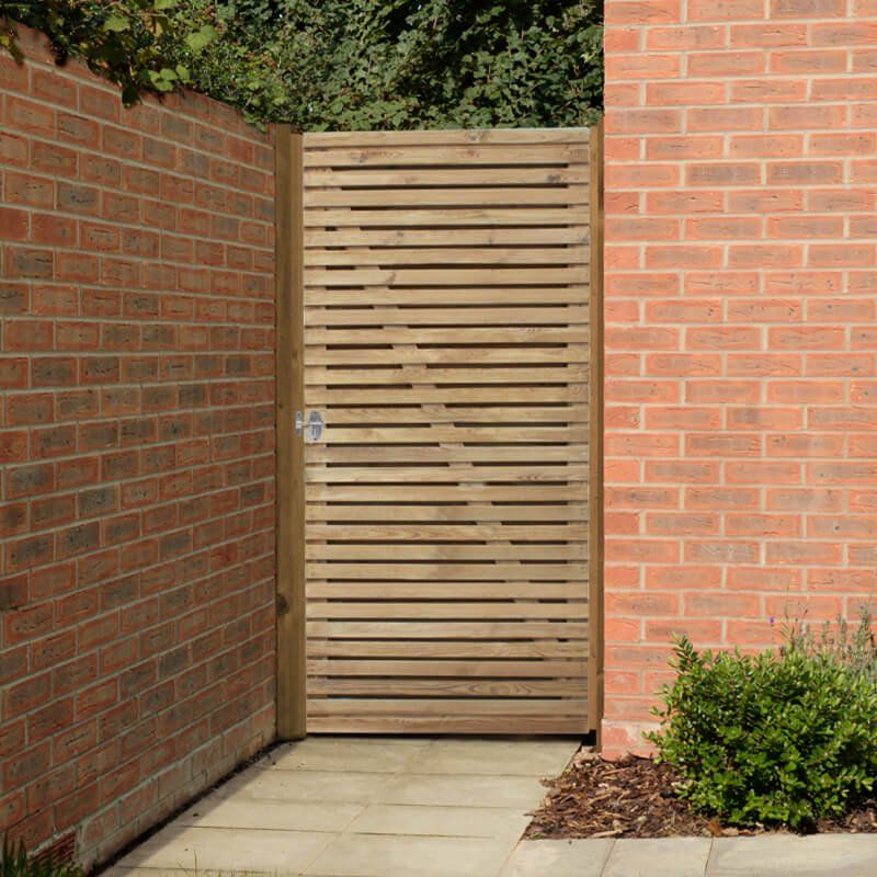 Double Slatted Gate 900mm x 1.8 m - Image 1