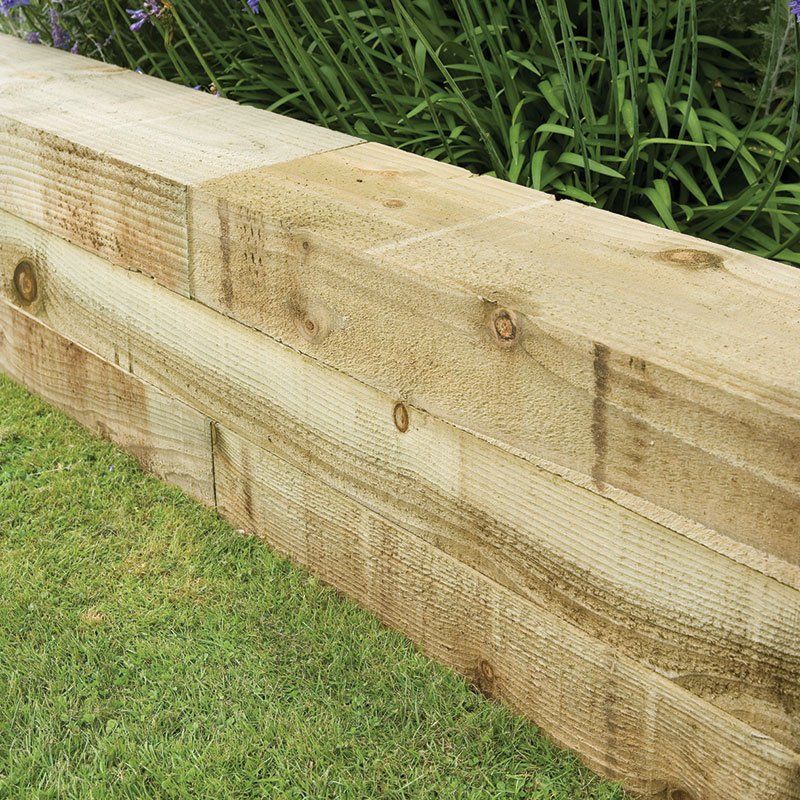 Forest 4ft Pressure Treated Landscaping Sleeper (4 Pack) - Image 1