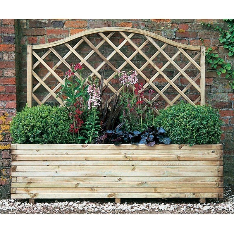 Forest Venice Wooden Garden Planter 6' x 2' (1.8m x 0.5m) - Image 1
