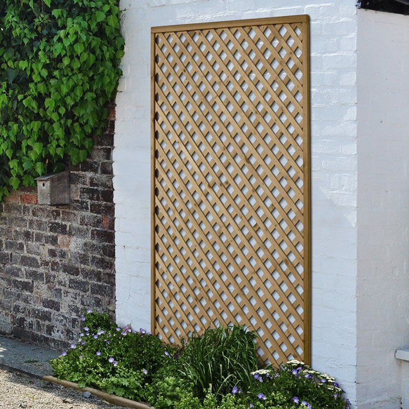 Forest 6' x 4' Rosemore Pressure Treated Diamond Lattice (1.8m x 1.2m) - Image 1