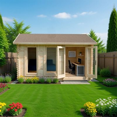 Forest Chiltern 4m x 3m Log Cabin (34mm) - Double Glazed