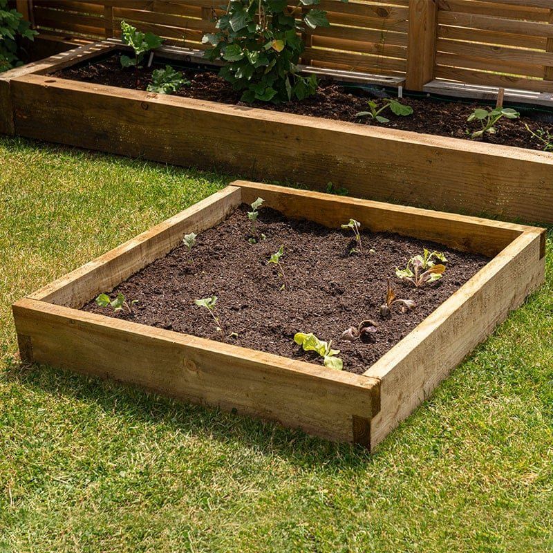 Forest Caledonian Small Raised Bed 3' x 3' (0.9m x 0.9m) - Image 1