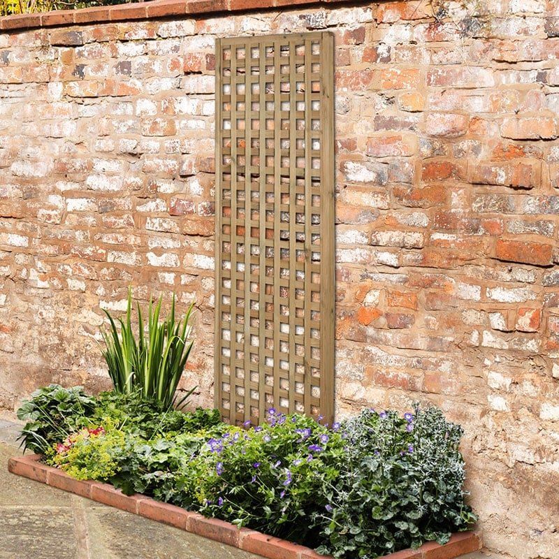 Forest 6' x 2' Premium Framed Decorative Contemporary Square Garden Trellis (1.8m x 0.6m) - Image 1