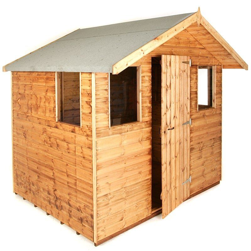 6' x 6' Traditional Shiplap 6' Cabin Garden Shed (1.83m x 1.83m) - Image 1