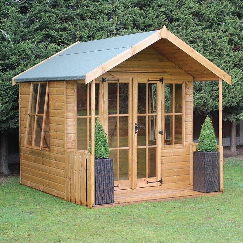 6' x 8' Traditional Broadway Wooden Summer House (1.83x2.44m) - Image 1