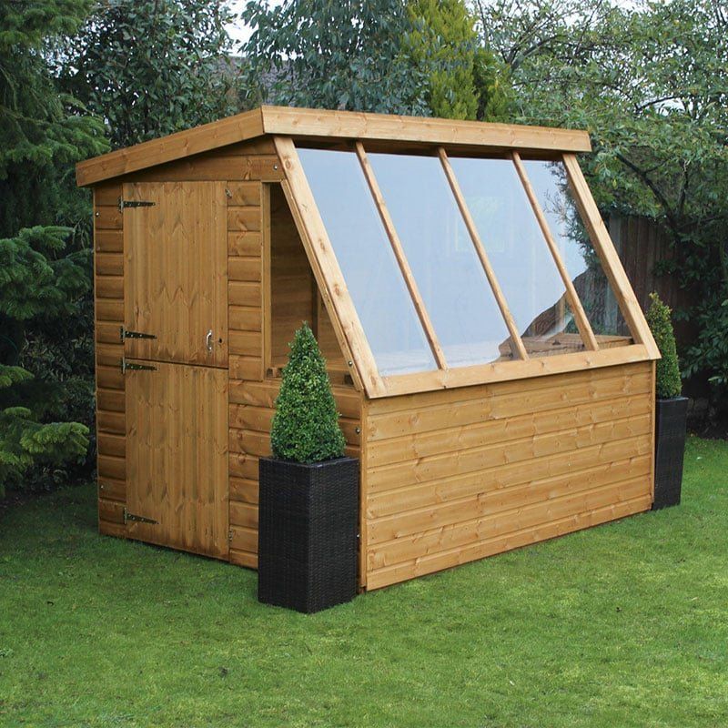 10' x 8' Traditional Shiplap Wooden Potting Garden Shed with 8' Gable (3.05m x 2.43m) - Image 1