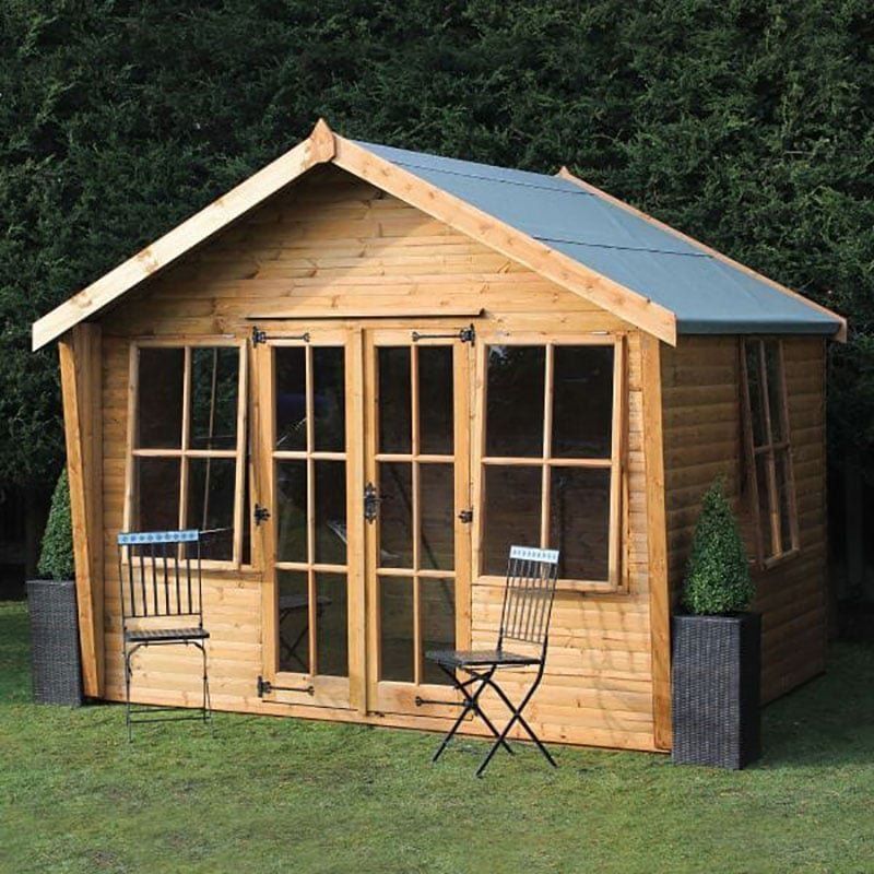 12' x 10' Traditional Wychwood Wooden Summer House - Image 1