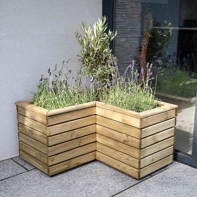 Linear Corner Planter - 44cm - Thumbnail 4