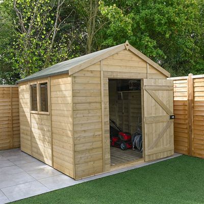 Timberdale T&G Pressure Treated Garden Apex Shed - 10x8 / No Installation