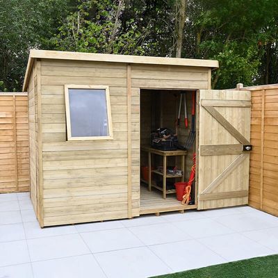 Timberdale T&G Pressure Treated Pent Shed - No Installation / 250.4cm / 8x6