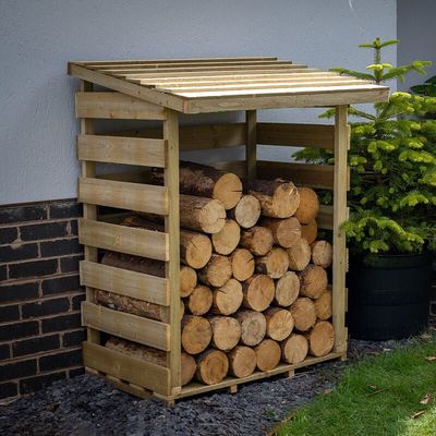 Compact Pent Log Store