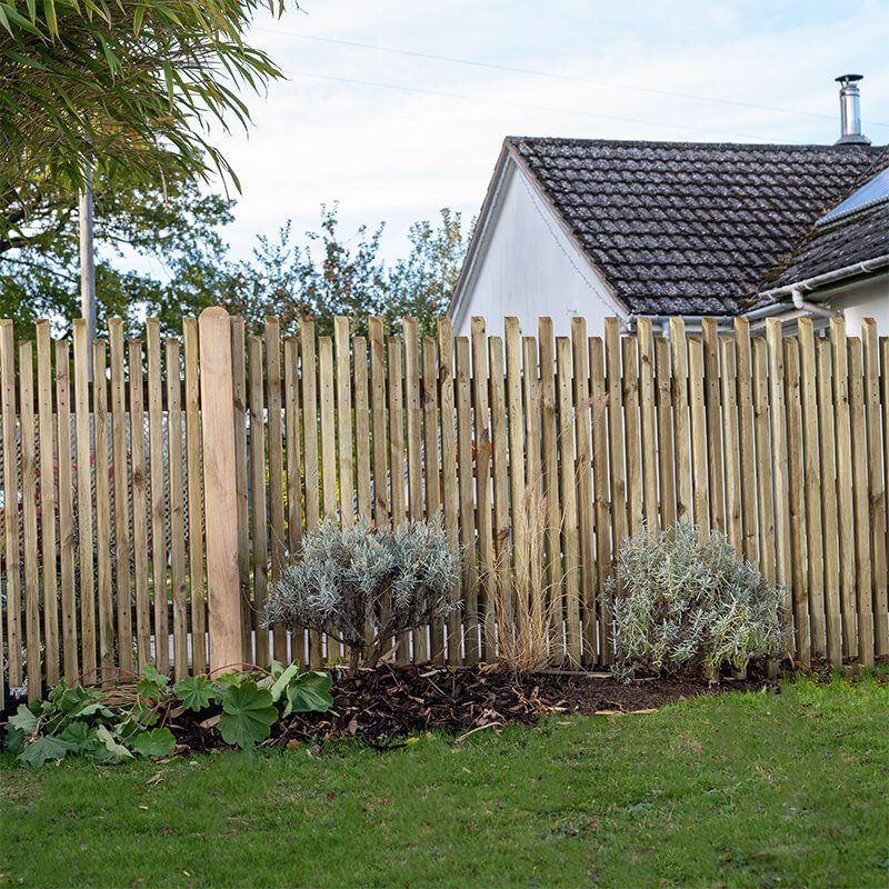 Forest 6' x 3' Pressure Treated Contemporary Picket Fence Panel (1.83m x 0.9m) - Image 1