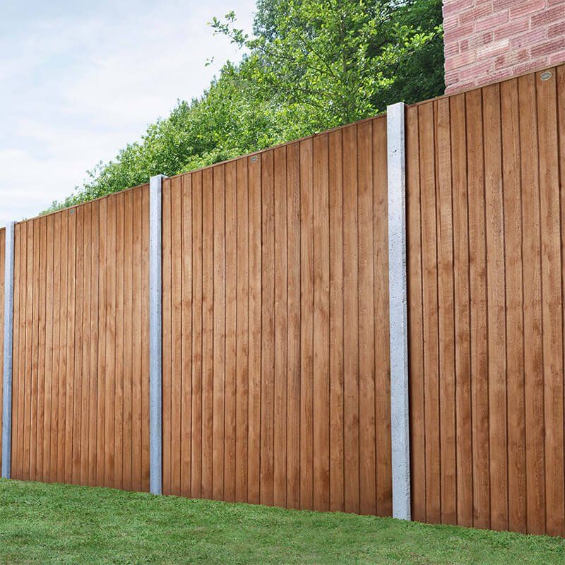 Forest 6' x 5'6 Vertical Closeboard Fence Panel (1.83m x 1.69m) - Image 1