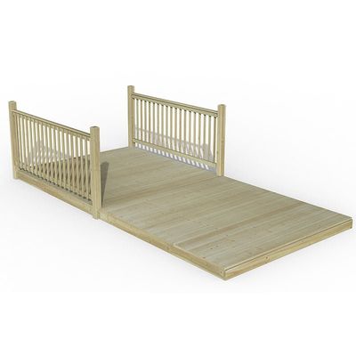 Decking Kit with Balustrades - 4.8m / 2 Balustrades