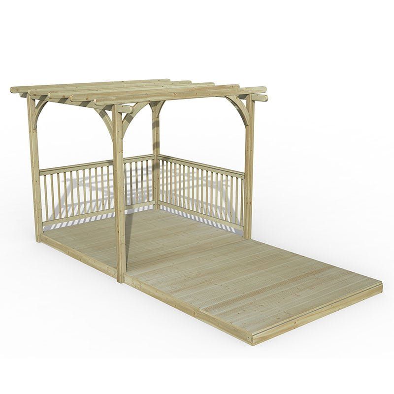 8' x 16' Forest Pergola Deck Kit No. 5 (2.4m x 4.8m) - Image 1