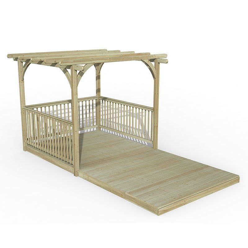 8' x 16' Forest Pergola Deck Kit No. 9 (2.4m x 4.8m) - Image 1