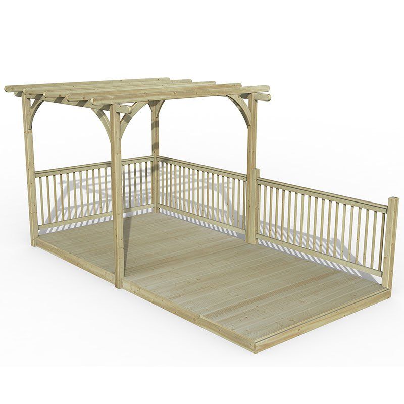 8' x 16' Forest Pergola Deck Kit No. 6 (2.4m x 4.8m) - Image 1