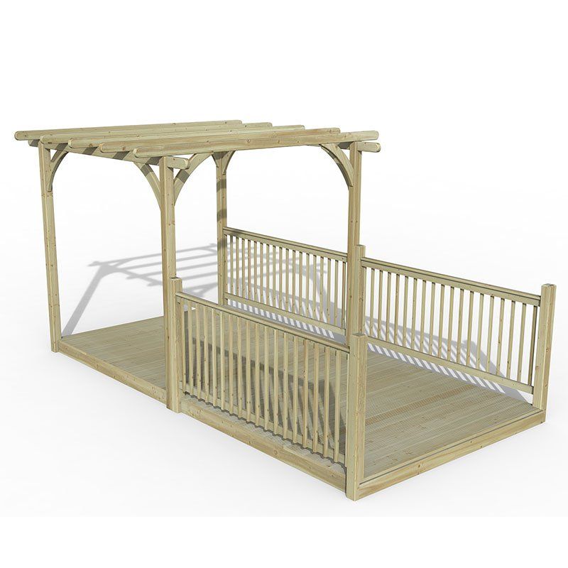8' x 16' Forest Pergola Deck Kit No. 8 (2.4m x 4.8m) - Image 1