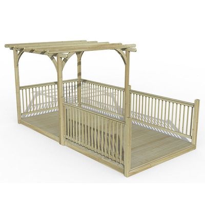 8' x 16' Forest Pergola Deck Kit No. 11 (2.4m x 4.8m)