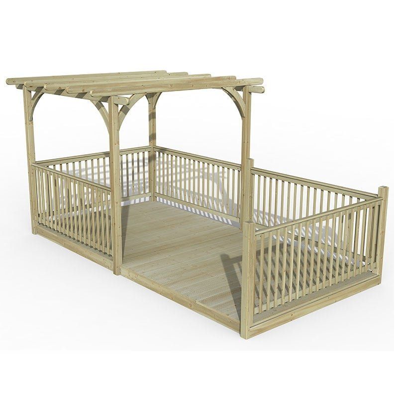 8' x 16' Forest Pergola Deck Kit No. 12 (2.4m x 4.8m) - Image 1