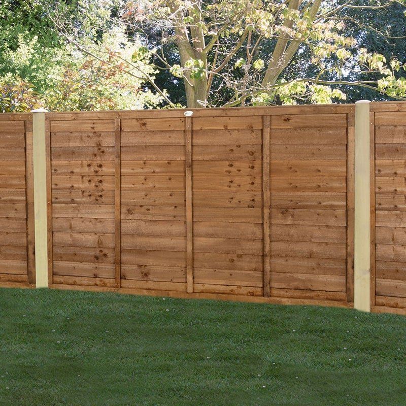 Forest 6' x 4' Brown Pressure Treated Super Lap Fence Panel (1.83m x 1.22m) - Image 1